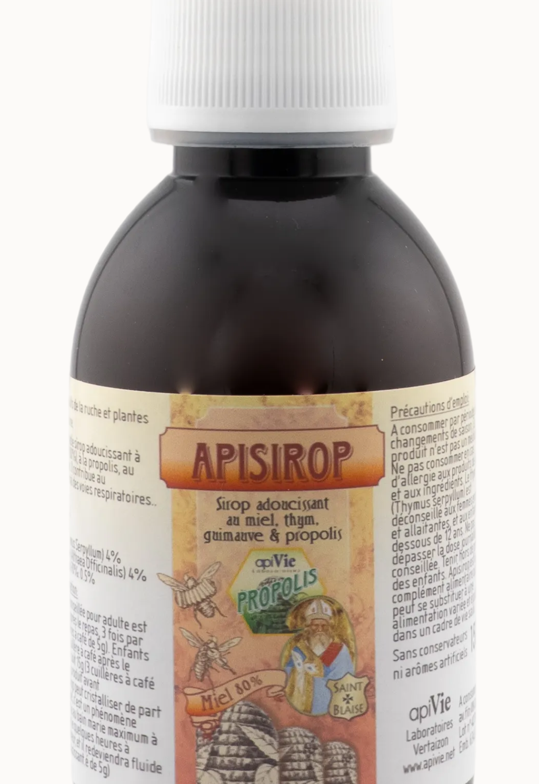 Sirop adoucissant pour la gorge miel, thym & propolis