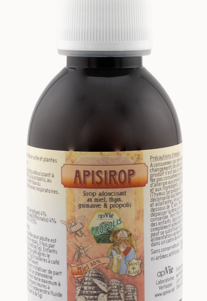 Sirop adoucissant pour la gorge miel, thym & propolis