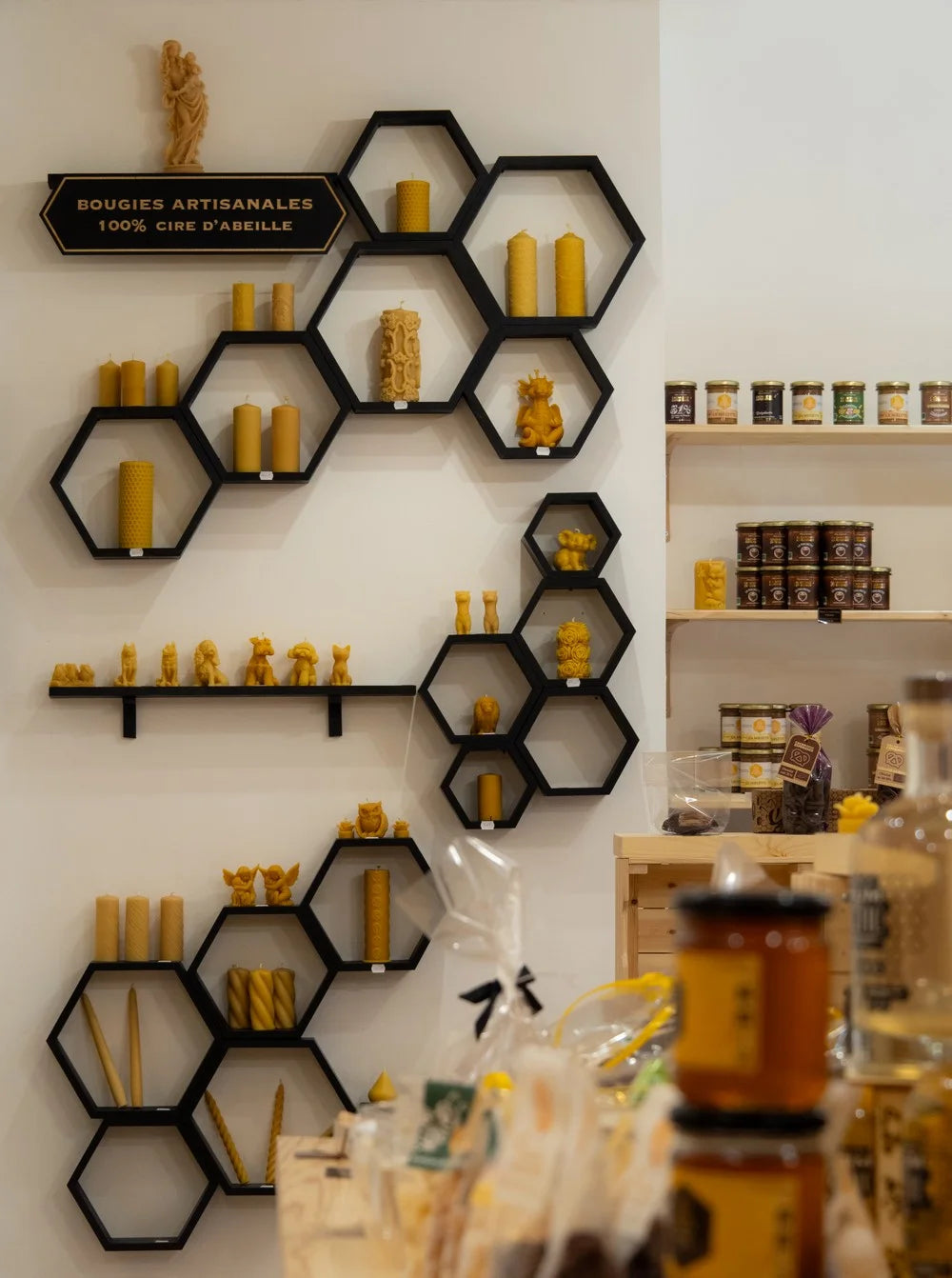 bougies en cire artisanales de palais des abeilles
