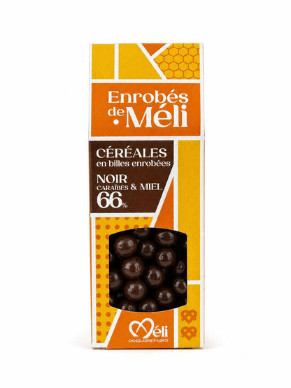 Enrobés de Méli - Billes céréales et chocolat noir 66%