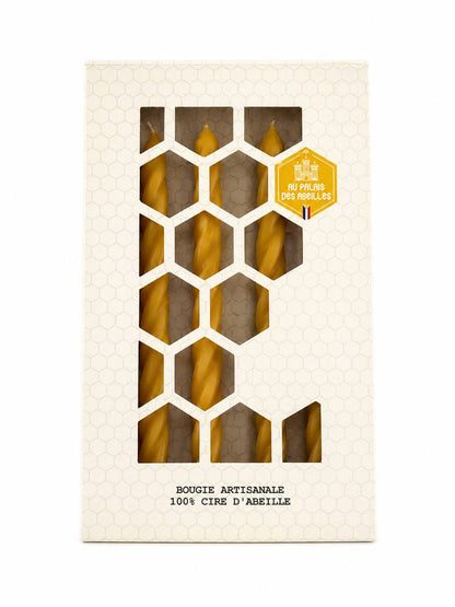 Coffret bougie artisanale – 100 % cire d'abeille
